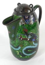 EXQUISITE JAPANESE CLOISONNE TEAPOT