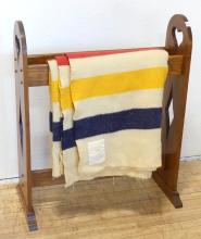 HUDSON'S BAY BLANKET AND QUILT RACK