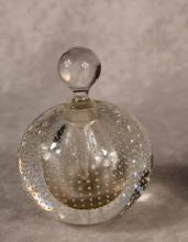 TWO PAPERWEIGHTS AND SCENT BOTTLE