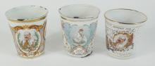 3 ROYALTY COMMEMORATIVE BEAKERS