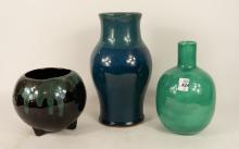 THREE ONTARIO ART POTTERY VASES