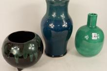 THREE ONTARIO ART POTTERY VASES