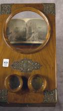 BURL WALNUT TABLE TOP SLIDE VIEWER