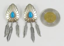 NAVAJO SILVER EARRINGS