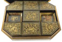 MUSEUM QUALITY CHINESE LACQUERED GAMES BOX