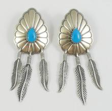 NAVAJO SILVER EARRINGS