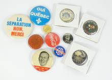 11 COLLECTOR'S LAPEL BUTTONS