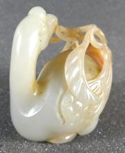 EXCEPTIONAL CHINESE WHITE JADE CARVING