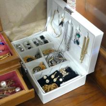 THREE JEWELLERY BOXES OF FASHION JEWELLERY