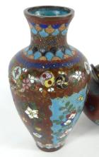 TWO PIECES ANTIQUE JAPANESE CLOISONNE