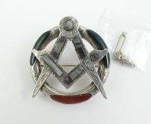 RARE SCOTTISH MASONIC BROOCH