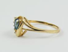 TOPAZ & DIAMOND RING
