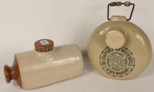 TWO STONEWARE WARMERS