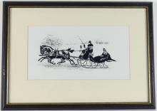 SET OF FOUR ENGLISH COACHING PRINTS