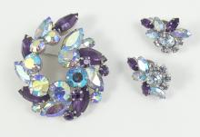 SHERMAN BROOCH & EARRINGS