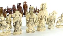 CHINESE IVORY CHESS SET