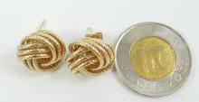 PAIR GOLD EARRINGS