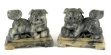 PAIR FOO DOGS