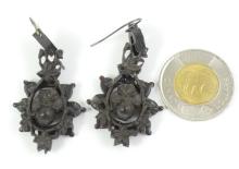 PAIR 19TH CENTURY EARRINGS