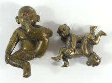 TWO CHINESE BRONZES