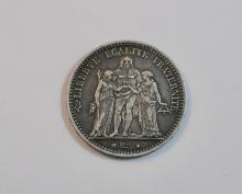 1874 FIVE FRANCS