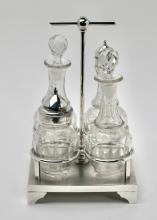 SILVERPLATED CRUET SET