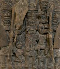 BENIN BRONZE PLAQUE