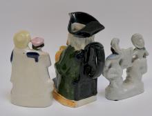 STAFFORDSHIRE FIGURES & TOBY JUG