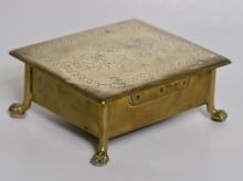 ANTIQUE BRASS BOX