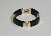 GOLD & ONYX BRACELET