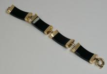 GOLD & ONYX BRACELET