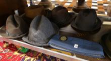 NINE VINTAGE MEN'S HATS