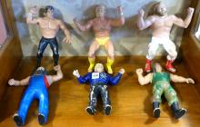 SIX LJN WWF WRESTLING FIGURES