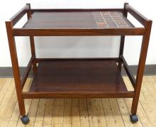 ROSEWOOD SERVING CART