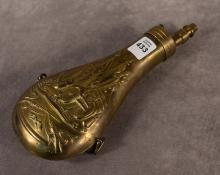 BRASS POWDER FLASK