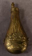 BRASS POWDER FLASK