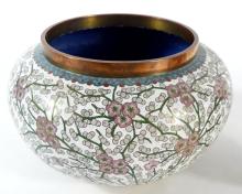 CHINESE CLOISONNE BOWL & VASE