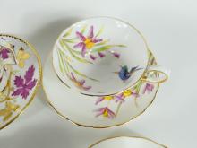 6 ENGLISH CUPS & SAUCERS