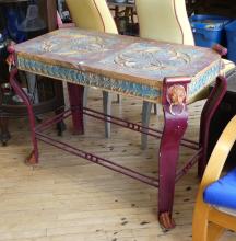 BRIGHTLY PAINTED TABLE