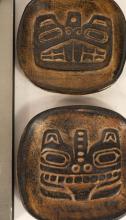 FIVE PIECES OF HAIDA ART