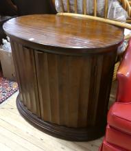 HICKORY-WHITE LAMP COMMODE