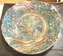 LARGE ART POTTERY BOWL