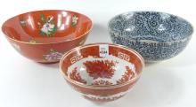 THREE ASIAN BOWLS