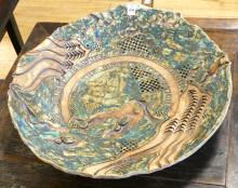 LARGE ART POTTERY BOWL