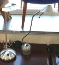 FOUR CONTEMPORARY DESK LAMPS