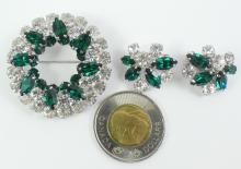 SHERMAN BROOCH & EARRINGS