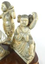 IMPORTANT CHINESE IVORY FIGURE GROUP