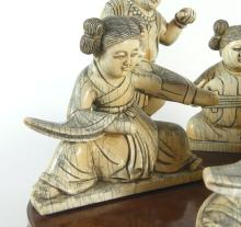 IMPORTANT CHINESE IVORY FIGURE GROUP