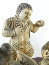 IMPORTANT CHINESE IVORY FIGURE GROUP