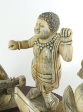 IMPORTANT CHINESE IVORY FIGURE GROUP